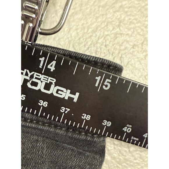 WASH LAB Front Slit Straight Brushed Black Women's Size 30 Jeans Wide Leg Panels - Picture 13 of 15